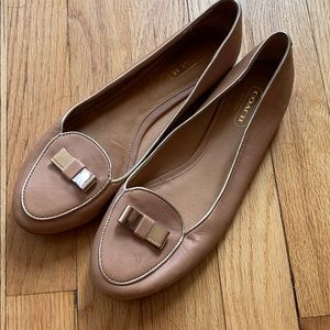 Coach ballet flats with contrast trim